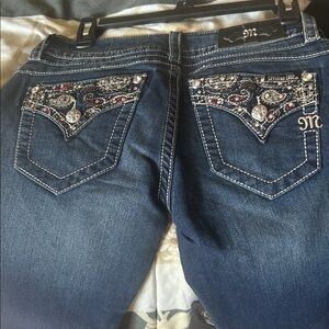 Miss Me Dark Blue Flare Jeans